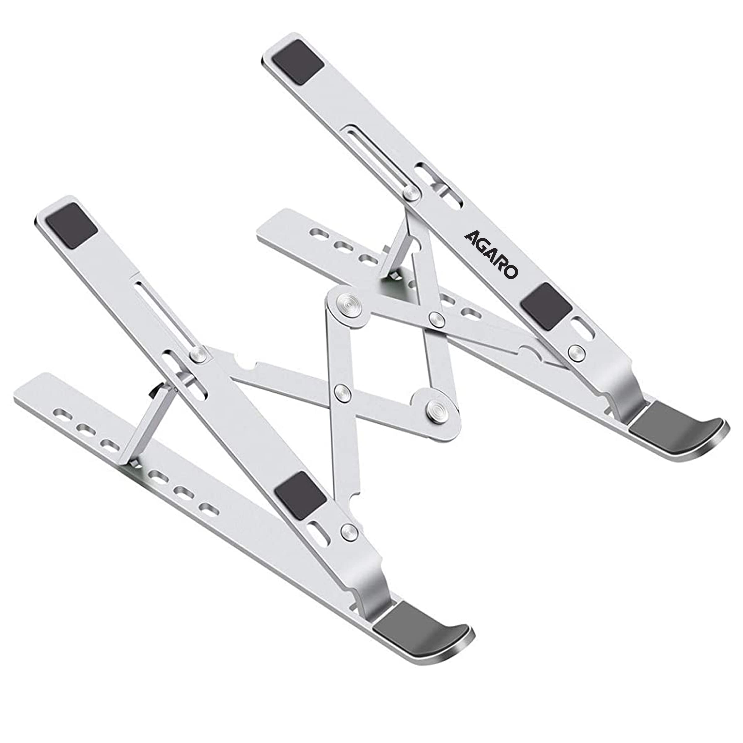 See full amazon price history chart for AGARO LS1821 Foldable Laptop Stand, 7 Adjustable Levels, Non Slip Silicone Pads, Aluminium Built, Laptop, Tablet, Books (Silver), (33699) AGARO LS1821 Foldable Laptop Stand, 7 Adjustable Levels, Non Slip Silicone Pads, Aluminium Built, Laptop, Tablet, Books (Silver), (33699) (B09Q5BX2S1) Amazon Price History, Amazon Price Tracker