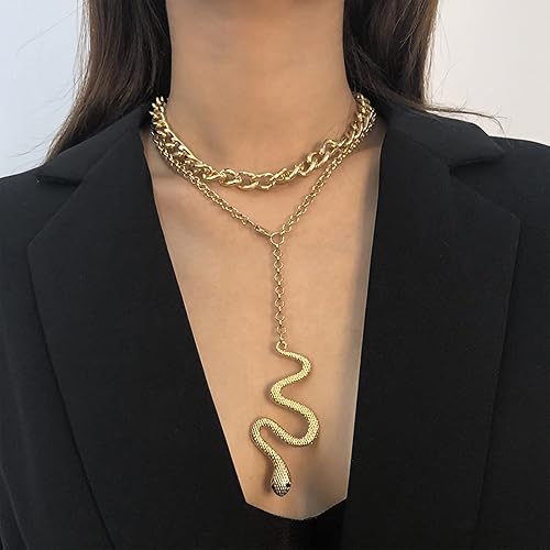 Miniatura 2 de Long tiantian Bendable Snake Necklace Gothic Jewelry Accessories Snake Jewelry for Women Medusa Dress Costume for Womens Halloween Costumes 2025