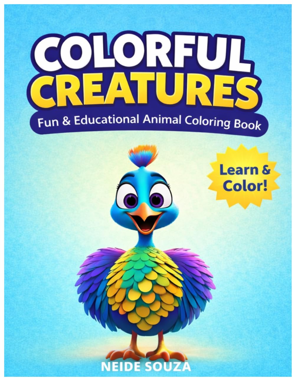 Colorful Creatures: Fun & Educational Animal Coloring Book for Kids Ages 4–11