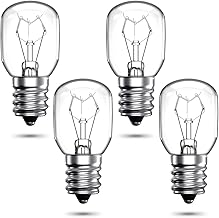 DoRight Microwave Light Bulbs Under Hood 125V 40W Microwave Bulb, Microwave Oven Replacement Part Dimmable E17 Base, Appliance Light Bulb Oven Hood Pack of 4