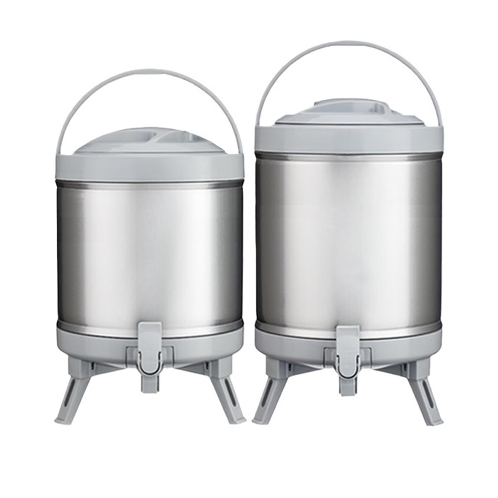 Eretyret Smooth Stainless Steel Insulated Beverage Dispenser Hot Cold Drink Quiet Operation(Smooth)