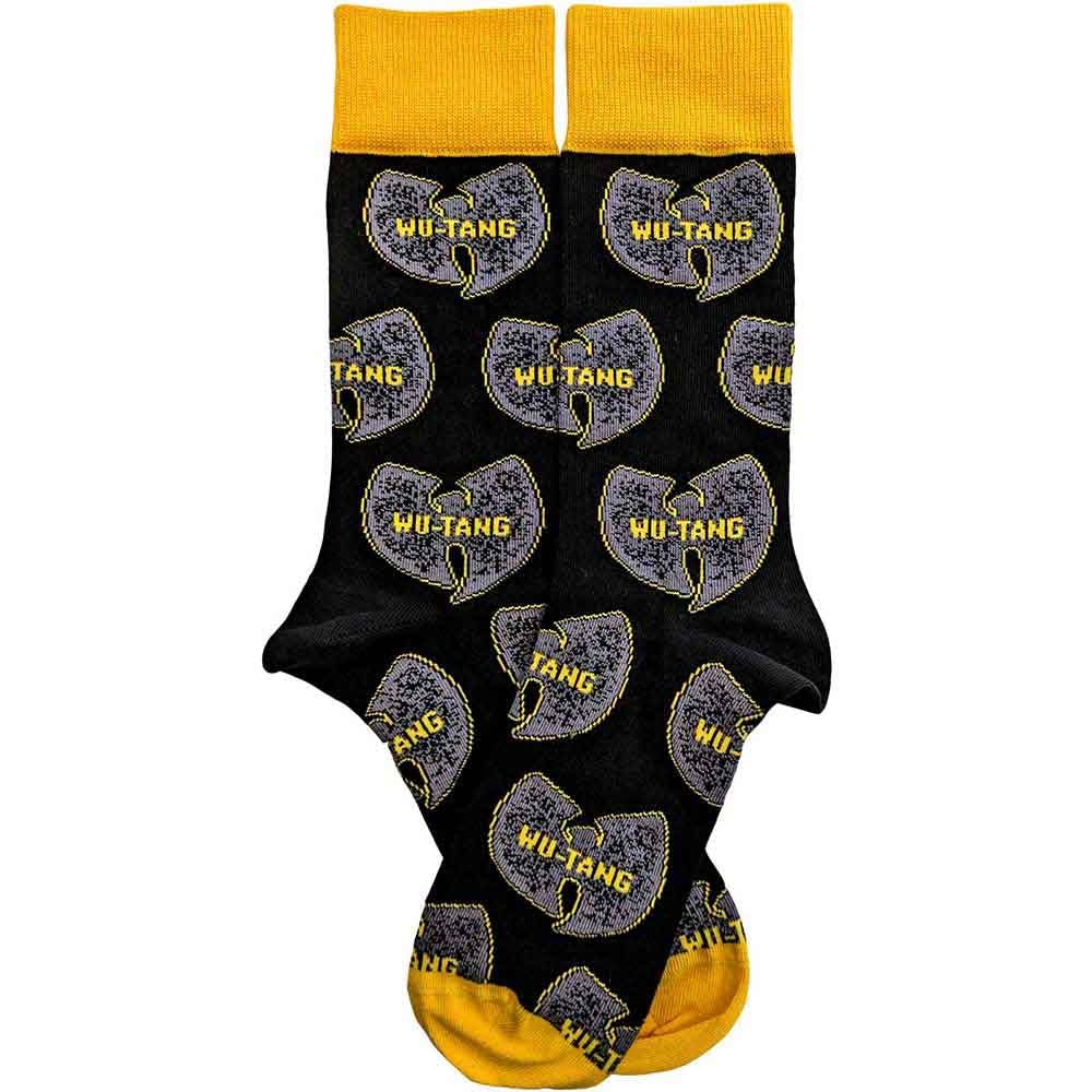 Wu-Tang Clan Unisex Ankle Socks Grey Logos (Black) (UK Size 7 - 11) Official