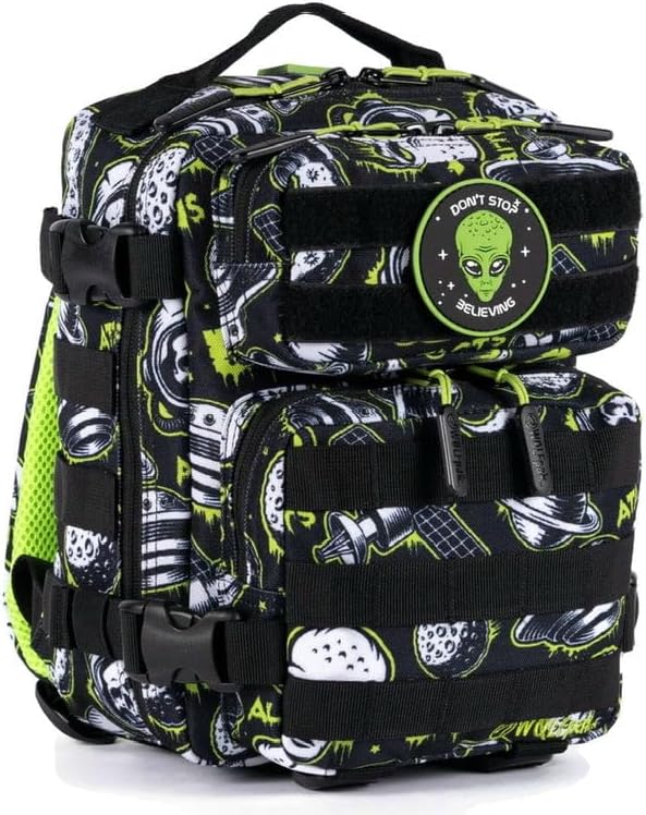 WOLFpak 9L Mini Tactical Backpack for Men & Women | Compact, Small Everyday Carry Bag for Gym, School, Travel | Durable, Water-Resistant Daypack with Molle System and Patch Panel (Area 51) - Image 2