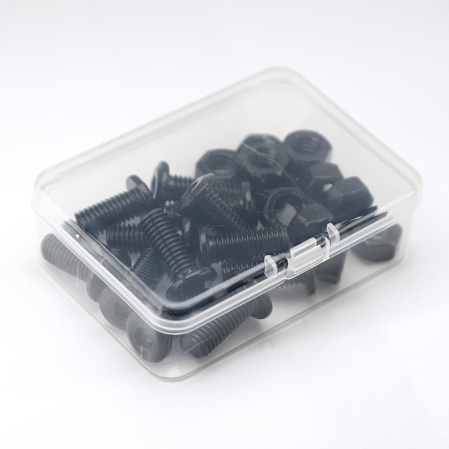 (12 sets) M8 x 20mm Flat Round Hexagon Socket Head Bolts and Nuts kit 304 Stainless Steel Black Oxide, Furniture bolts - Image 3