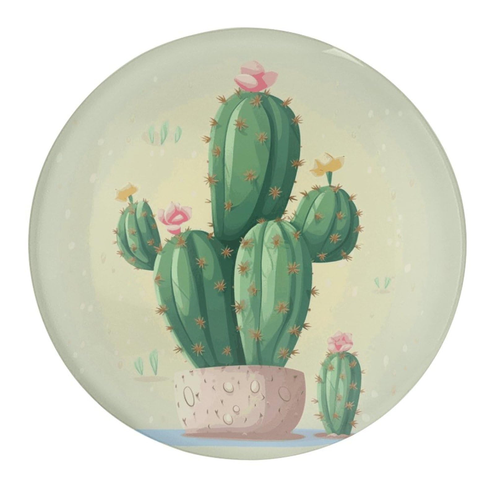 Fekiloot Style Cute Cactus Refrigerator Magnet Fridge Magnet4 Pcs