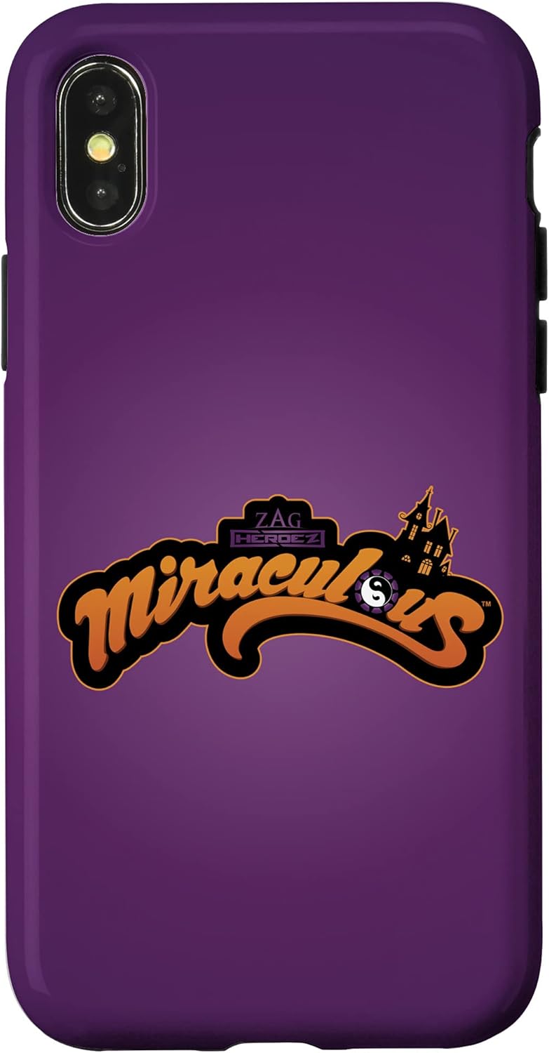 iPhone 12 mini Miraculous Ladybug Halloween Logo Haunted Mansion (Purple) Case