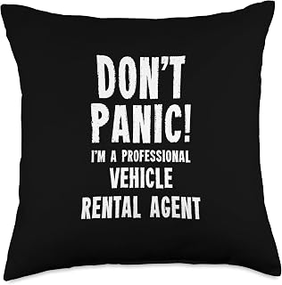 Vehicle Rental Agent Throw Pillow