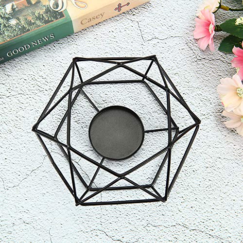 Votive Candle Holders, Metal Cage Votive Tealight Candle Holder With Geometric Shapes, Minimalist Candlestick For Weddings, Parties, Fireplace, Home And Christmas Decor,Made Of Iron, Set Of 2 Pcs #TOP5