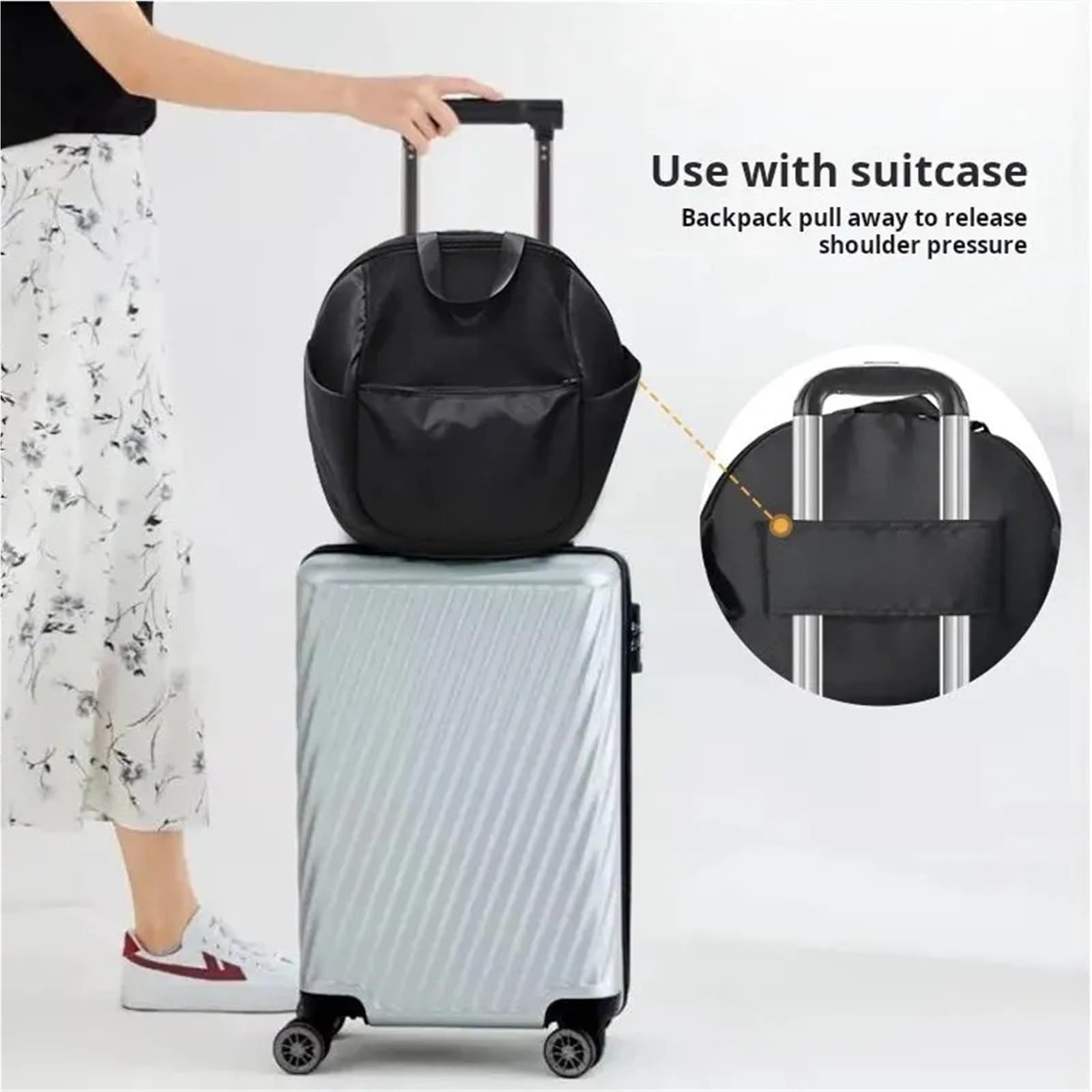 Borsa Passeggino Universale Borsa appesa for Passeggino for Bambini Zaini portaoggetti a Zone multifunzionali Portatili di Grande capacità