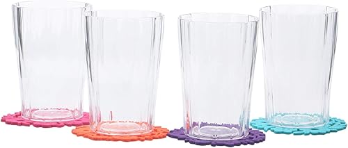 Miniatura 2 de Vasos de plástico transparente para beber 12 vasos para beber - Vasos de plástico de 13 oz - Vasos de plástico reutilizables sin BPA