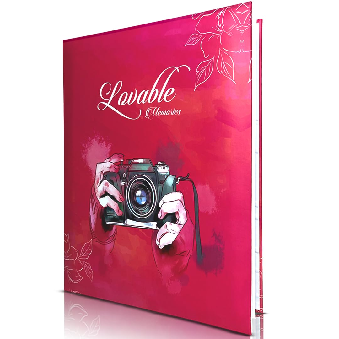 Sehaz Artworks Photo Album 5x7 | Album for Photos Collection | Photo Album Book | Holds 100 Photos 1