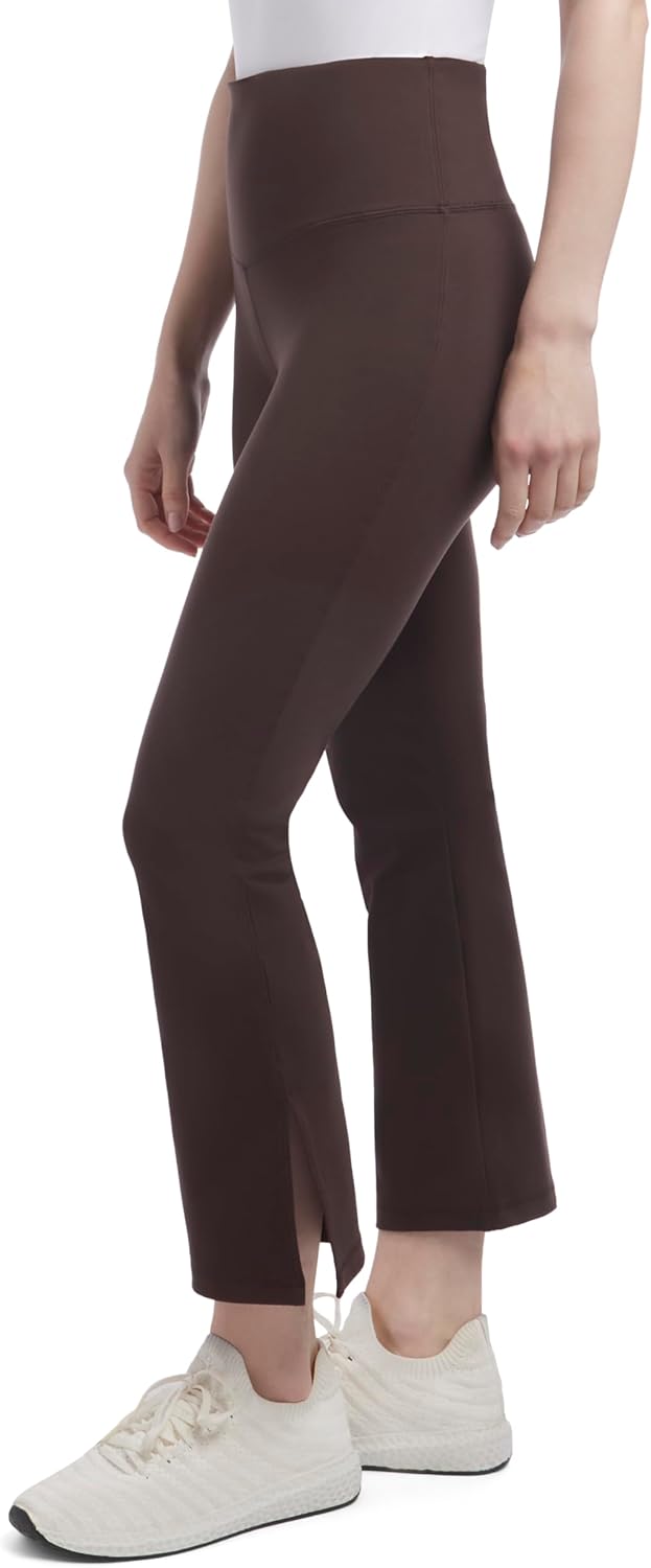 Danskin Womens Crop Slit Flare Yoga Pants - Image 3