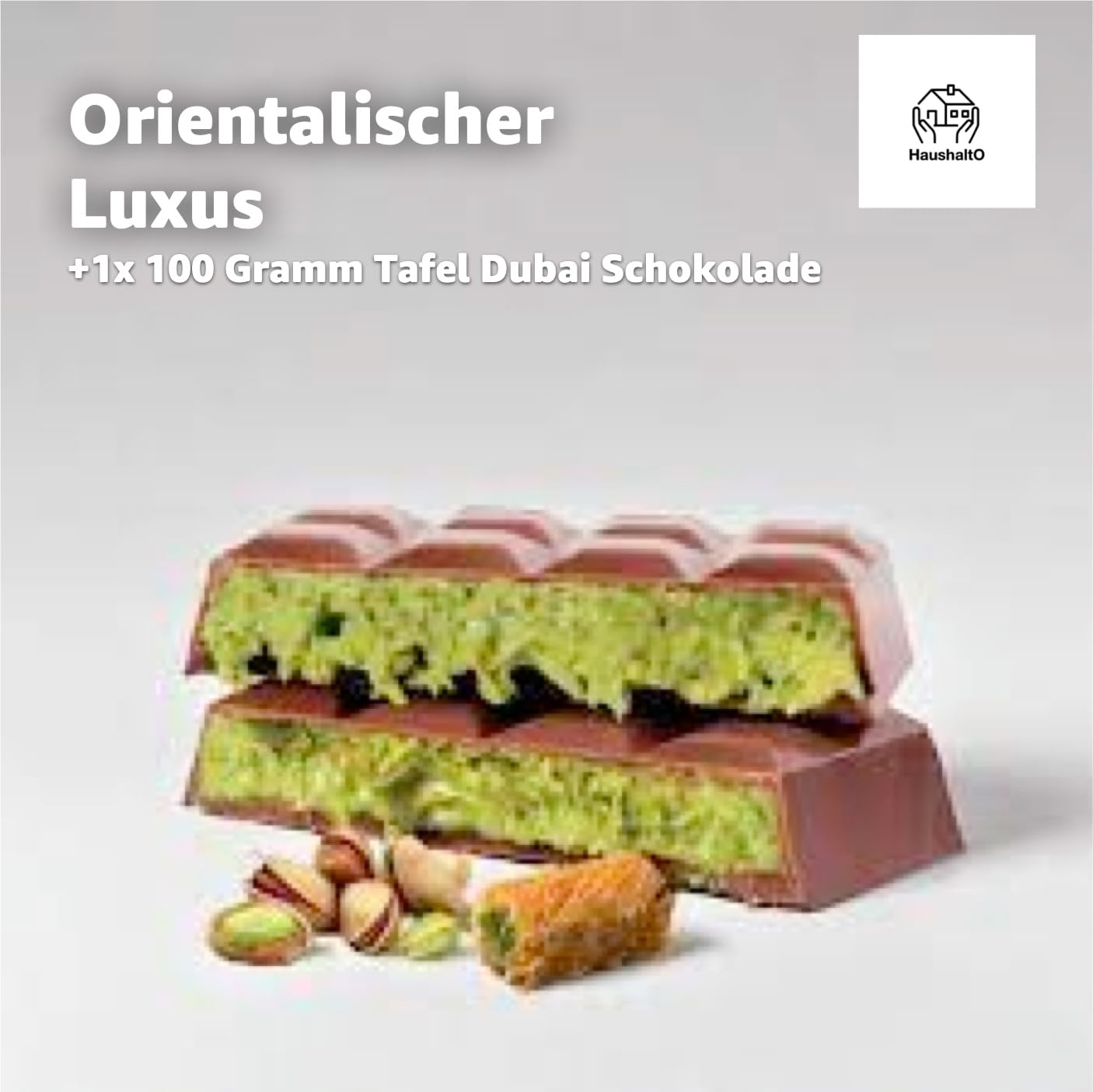 Dubai Chocolate 100 g mlecznej czekolady z pistacjami i Kanufa Kadayif
