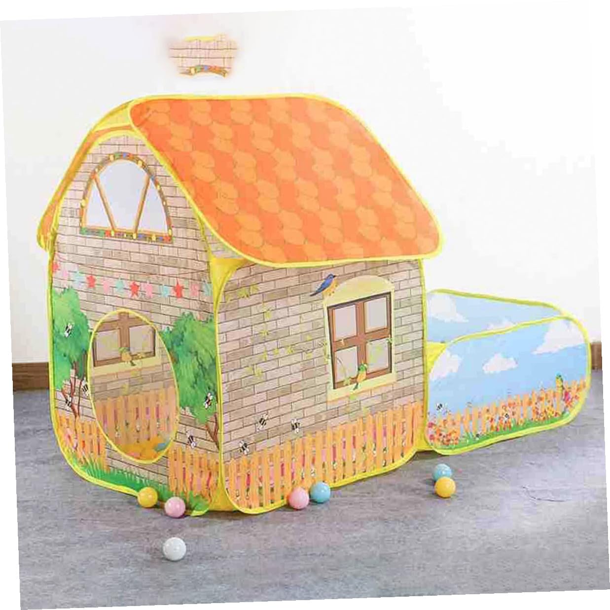 Alasum Tienda de Juegos para Niños Portátil Estructura de Alambre de Acero y Tela de Poliéster, Fácil Instalación y Bolsa de Transporte para Uso Interior y Exterior