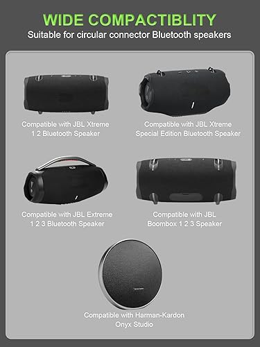 Miniatura 3 de Cargador compatible con Jbl-Xtreme 2/1 Boombox/Extreme 1 2 3 Harman Kardon Onyx Studio 1 2 3 4 5 6 7 8 IV III II I, Go+ Play 4 3 2 1 Cable adaptador