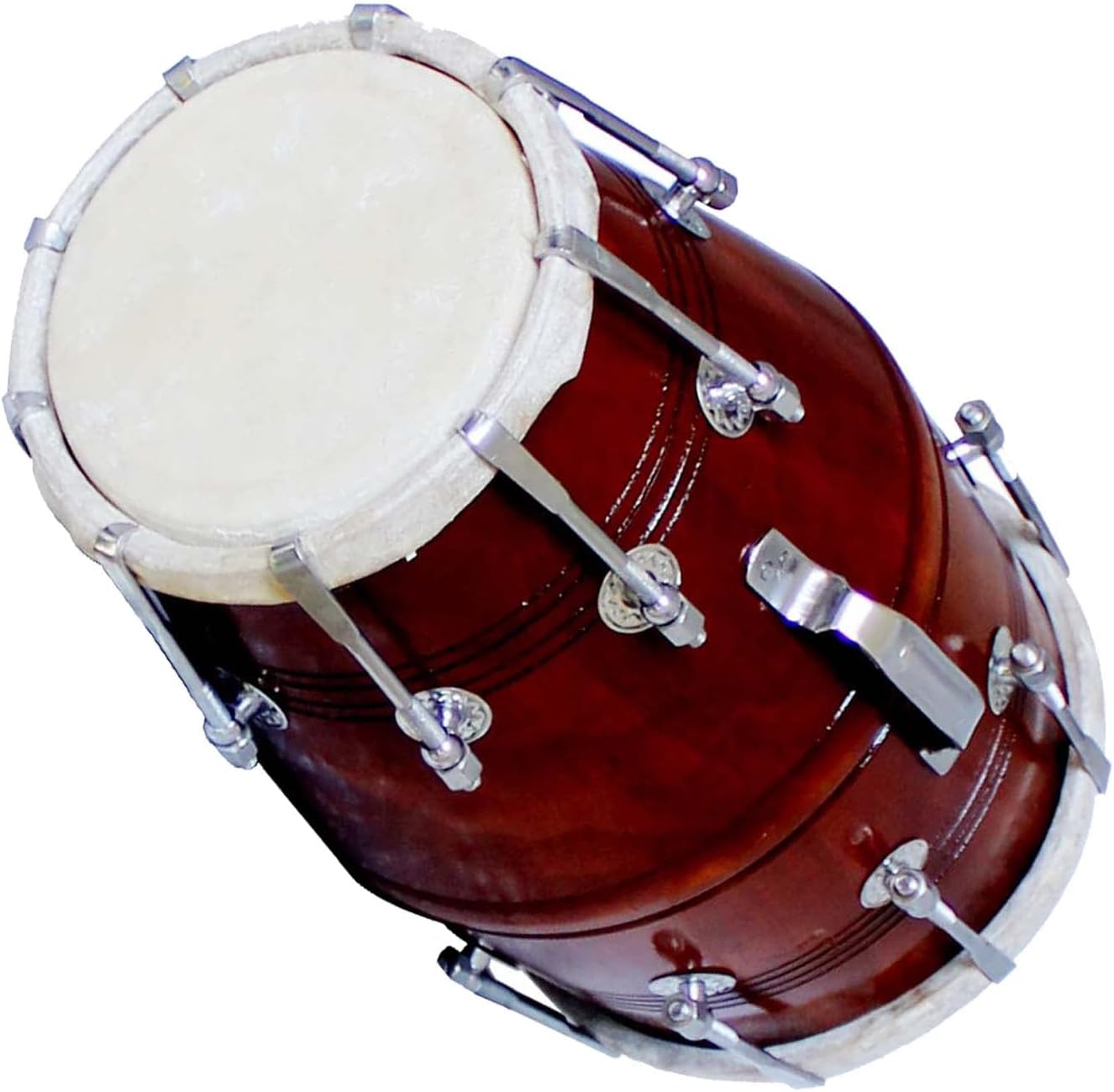 New Handmade Dholak for Bhajan and Kirtan india Traditional Dholak (Light Brown)