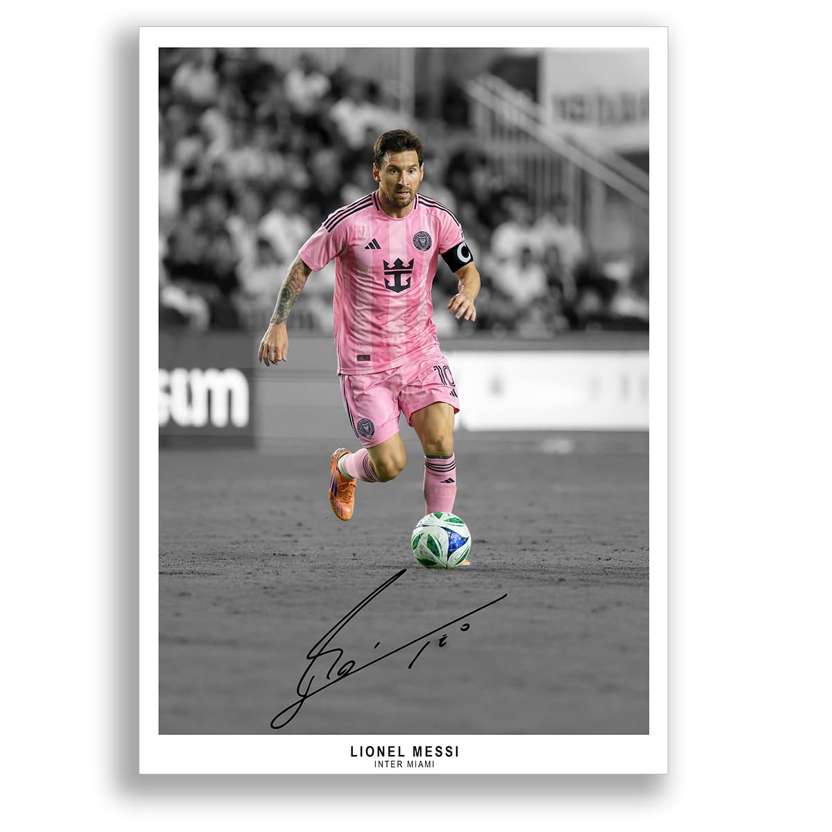 Lionel Messi Inter Miami Signed Photo Poster Print Picture Display Framed Autograph Memorabilia Gift Argentina (A4 Poster Only)