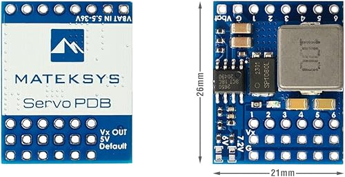 Miniatura 2 de Matek SERVO PDB con BEC 5.5-36V a 5-8.2V para RC Avión de ala fija FPV