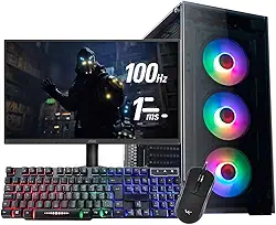 Pc Gamer Ryzen 5 5600gt 16Gb Ram Nvme 500gb Monitor 21,5 100Hz Teclado e Mouse Gamer
