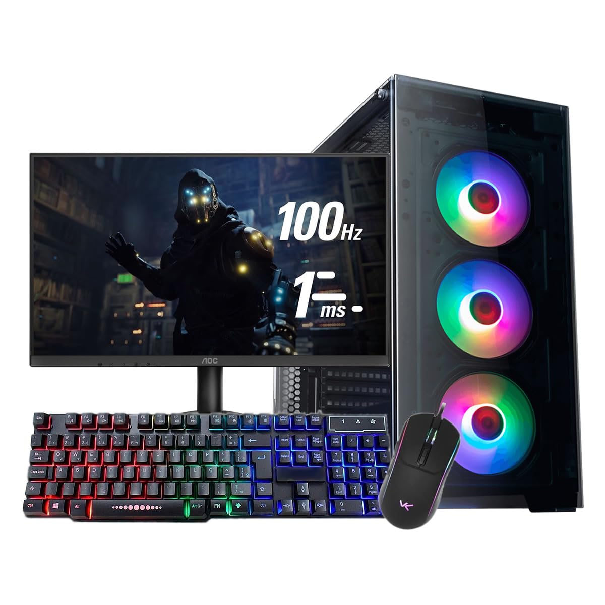 Pc Gamer Ryzen 5 5600gt 16Gb Ram Nvme 500gb Monitor 21,5 100Hz