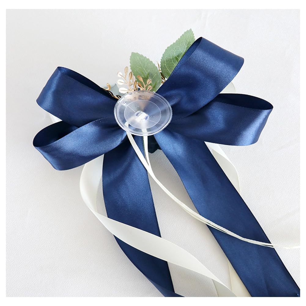 Autoschmuck Hochzeit Simulation Blume Schleife Autoschleifen Hochzeitsauto Deko Verschönert Rückspiegel Türgriff Dekoration mit Saugnäpfen Autoschmuck für Hochzeit New Houses Party #4 20 Stück