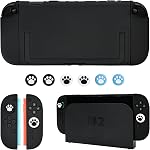 DLseego Protective Hard Case for Nintendo Switch 2 (2025), Slim PC Grip Cover for Joy Con, Detachable JoyCon Controller Protectors-Shockproof & Scratch-Resistant Console Shell, 6 Thumb Grips - Pink