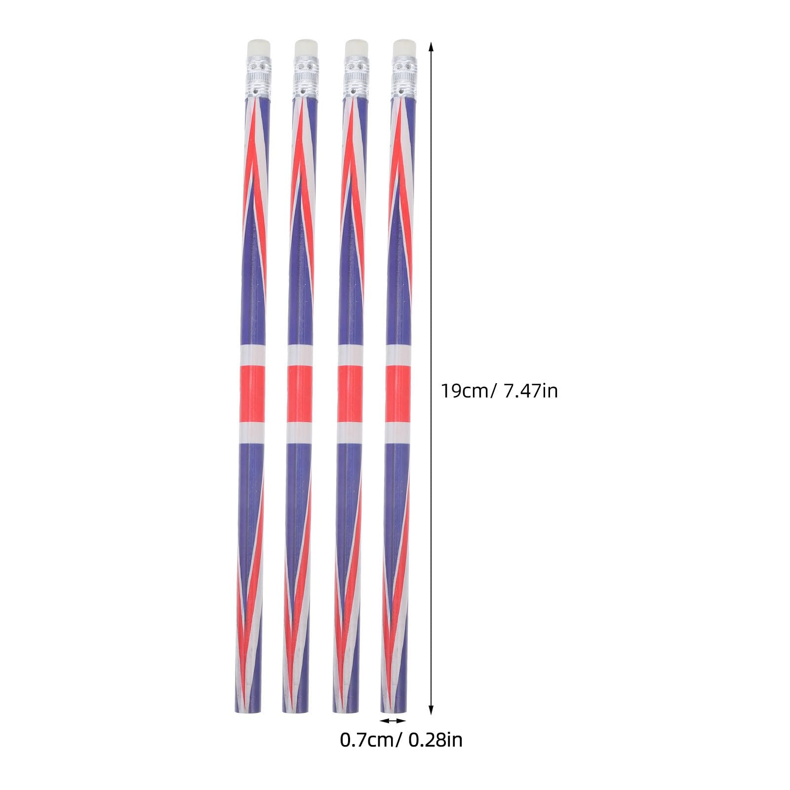 Lot de 60 Crayons à Papier Motifs de Drapeaux Anglais Crayons en Bois pour Esquisse et Peinture à Maison Classe
