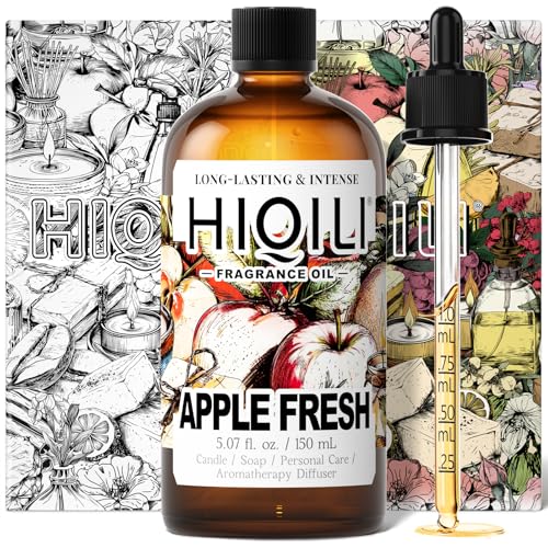Image of HIQILI Apple Fresh Fragrance Oil for Candle & Soap Making - 5.07 Fl Oz