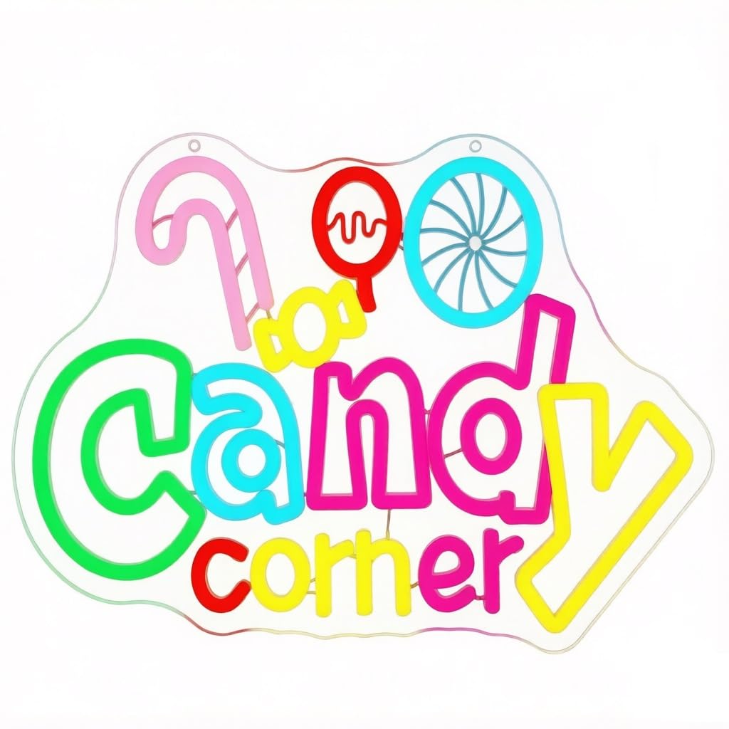 Dimmable Candy Neon Sign LED Acrylic Wall Art Decor(1)