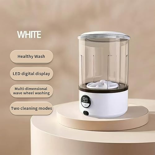 Miniatura 2 de Lavadora portátil, mini lavadora compacta de una sola tina para limpieza profunda de ropa pequeña, ideal para calcetines, ropa interior, ropa de