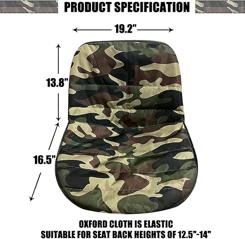 Miniatura 2 de Funda de asiento de cortacésped de camuflaje fundas de asiento de tractor de equitación 600d Oxford duradero impermeable cortacésped reemplazo