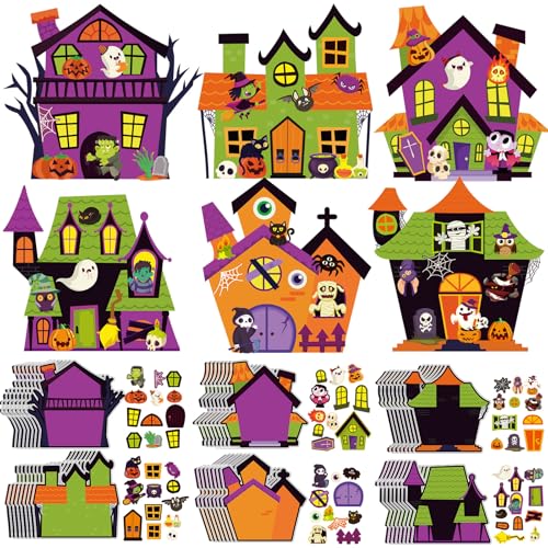 Pajean 48 Packs Halloween Craft Kits for Kids Halloween...