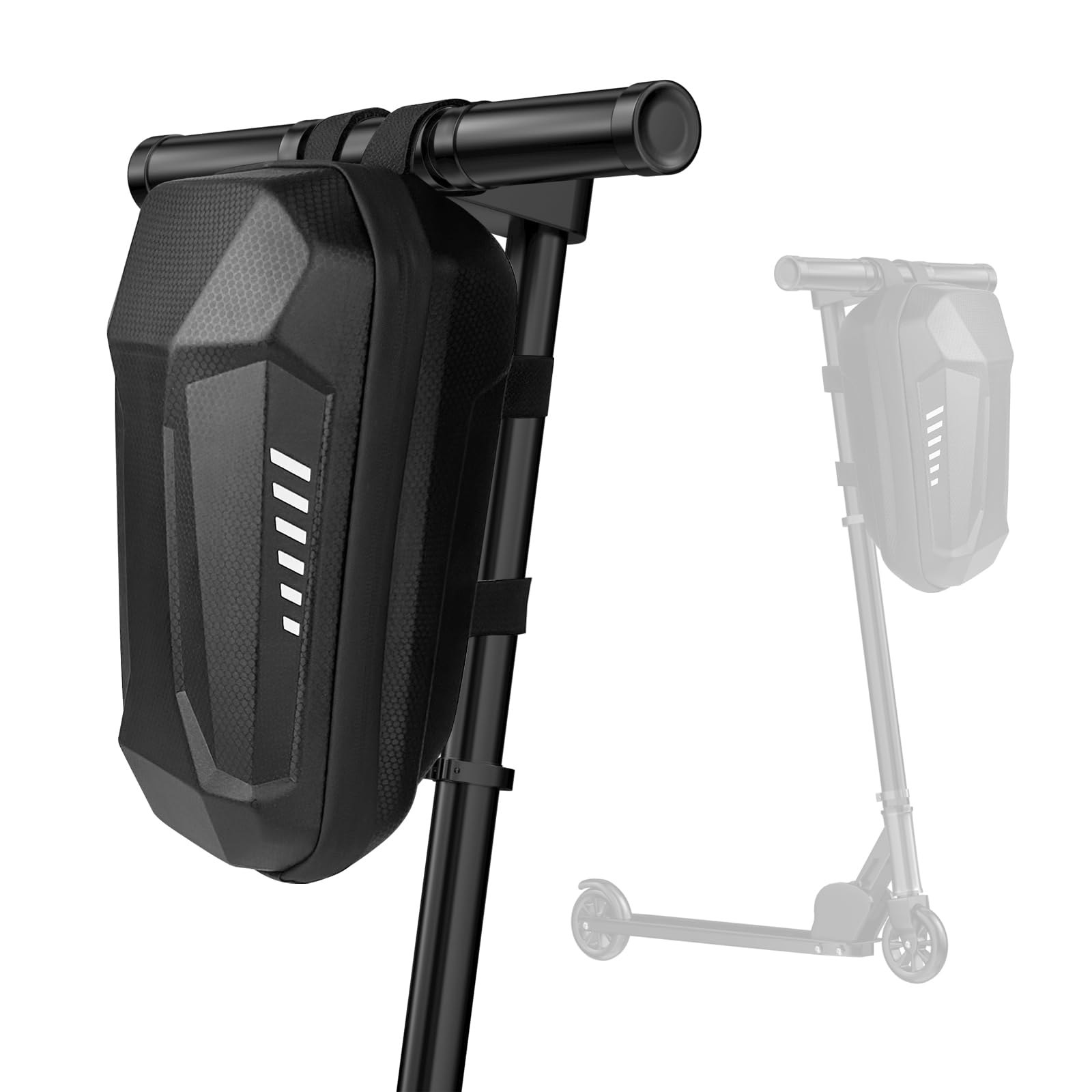 3L Electric Scooter Bag, Large Capacity Handlebar Front Bag, Waterproof Electric Scooter Bag with EVA Rigid Box, Storage, Accessories Scooter Bike