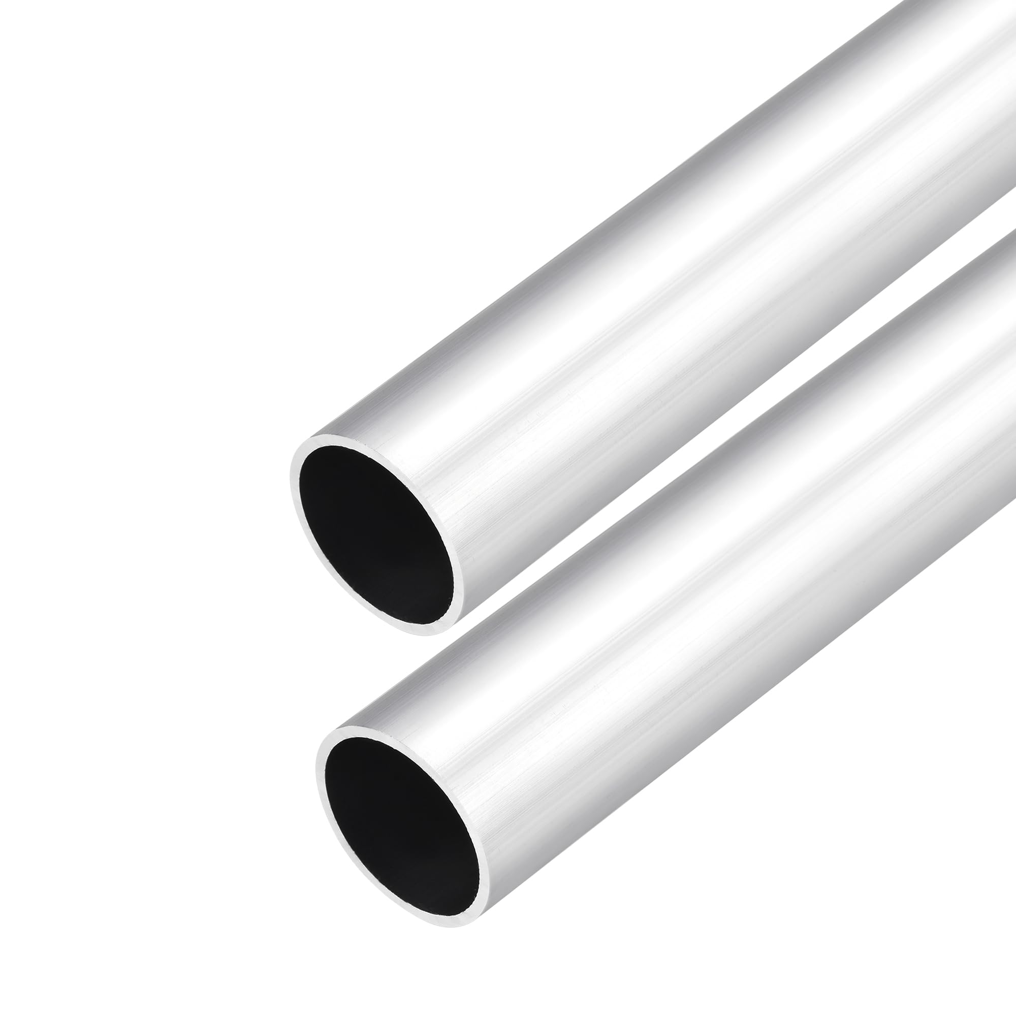 DMiotech 2Pack (28mm OD x 25mm ID) 6063 Aluminum Round Tube 300mm Length Industry Metal Tubing for Machinery Frame Construction DIY Projects