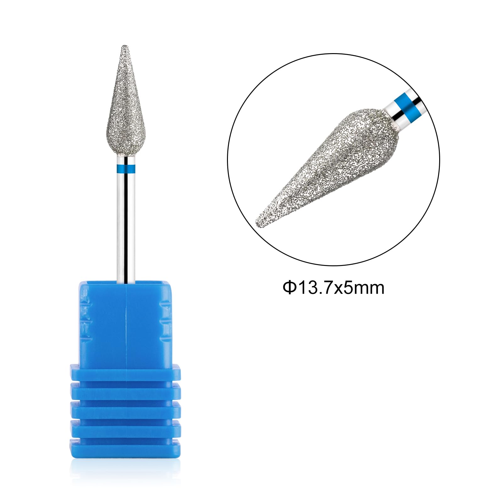 BNG Cuticle Drill Bit for Nails Electric Nail Drill File Bits Professional 1 Pcs Cone Diamond Carbide Cuticle Cleaning Efile Bits Nail Art Replacement Burr Manicure File Tool - Image 3