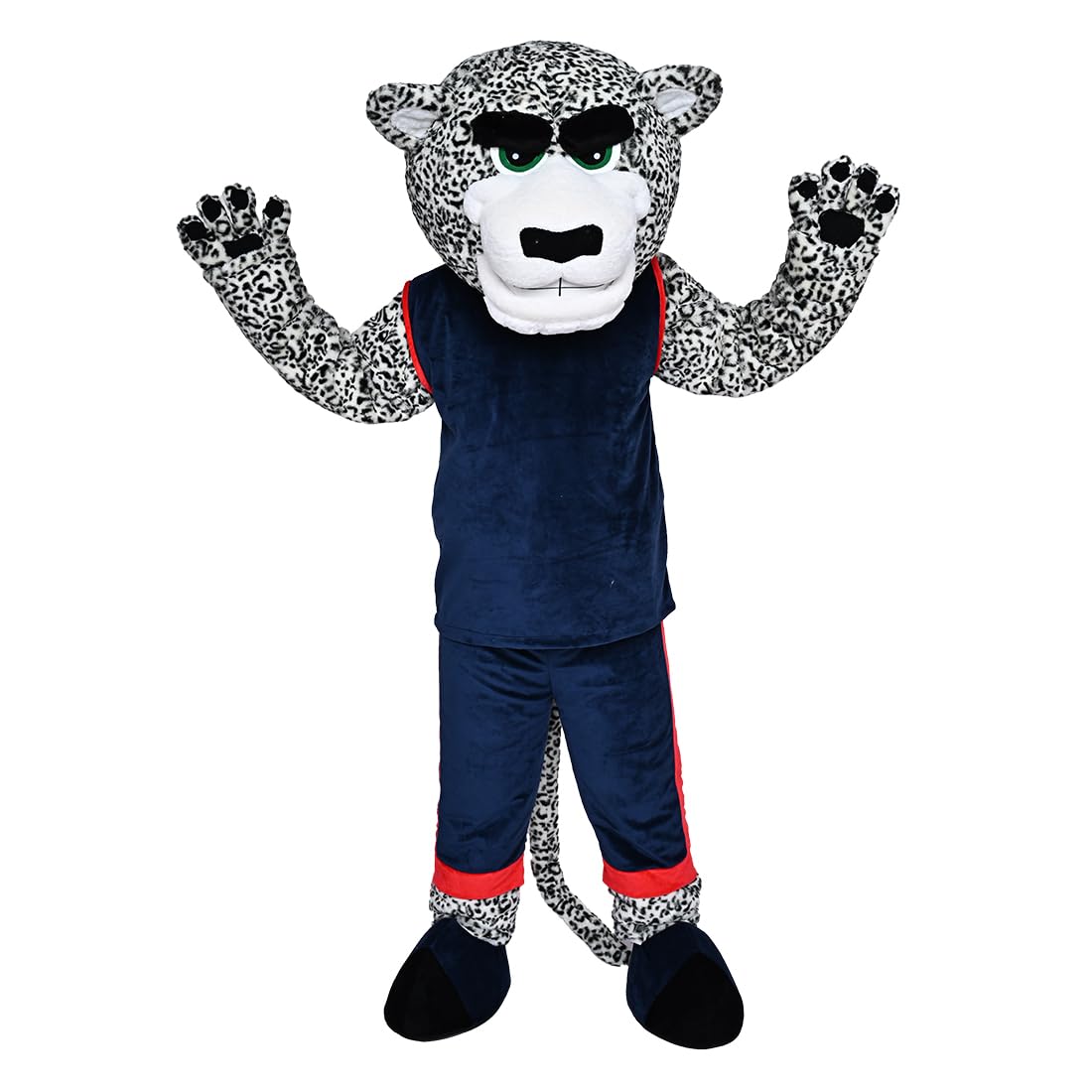 Dark Blue Leopard Panther Mascot Costume Funny Cartoon Fancy Dress