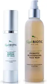 Vinagre de maçã creme facial e lavagem dupla, hidratante, alívio de vermelhidão para pele seca, oleosa, sensível, chá verde natural, camomila