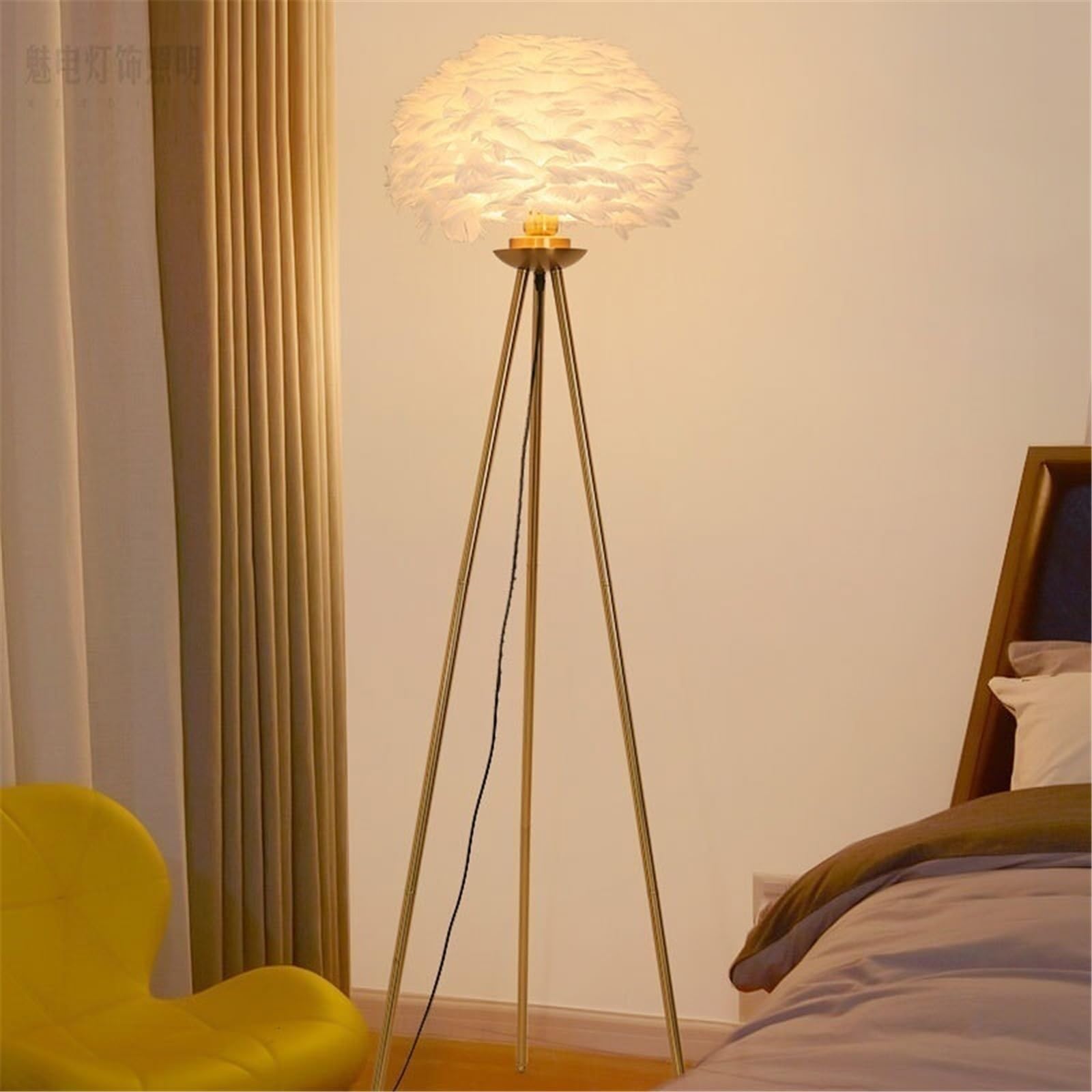 Soggiorno Lampada da Terra E27 con Struttura Ferro la Decorazione