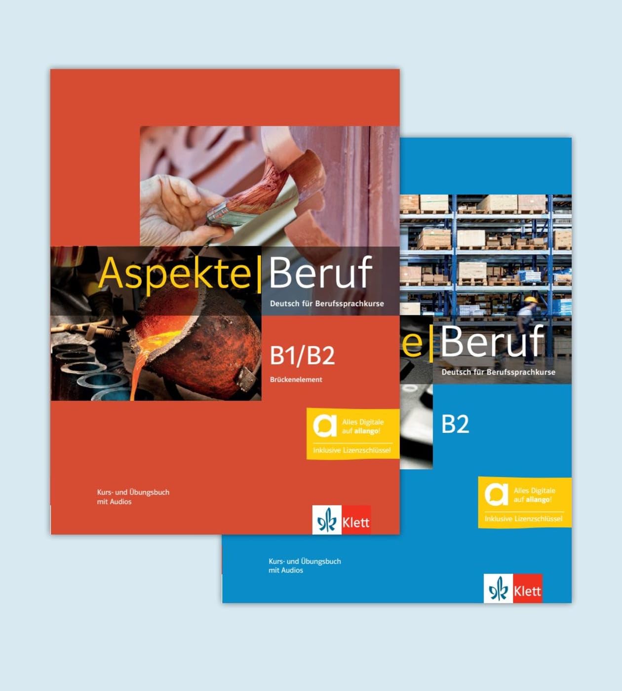 Aspekte Beruf B1/B2 Brückenelement und B2 – Hybride Ausgabe allango: Deutsch für Berufssprachkurse. Paket aus den Kurs- und Übungsbüchern inklusive Lizenzschlüssel allango (24 Monate)