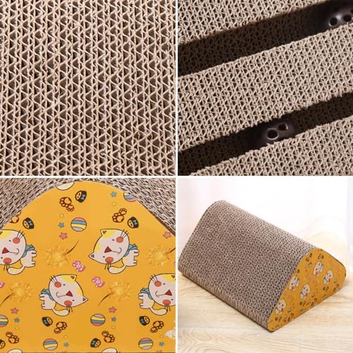 Arranhador de gato de papelão triangular, rampa de arranhador de gato - Cartão Scratcher do gato,Bri