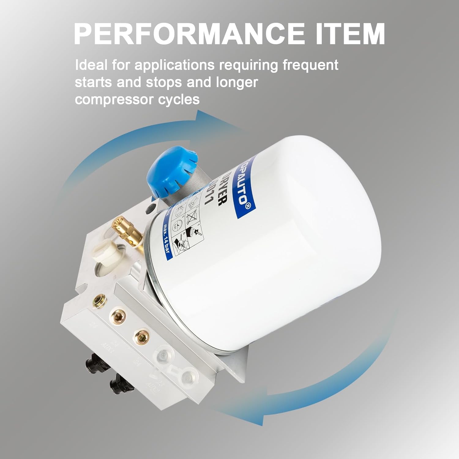 801266 Air Dryer Direct Replacement 12 Volt DC Heater for Freightliner Columbia Trucks Tractors Buses RV