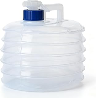 Deposito Agua 5 litros, Garrafa Agua Plegable, Bidon Agua con Grifo, Bidón de Aguas para Acampar, Camping, Picnics al Aire Libre y Viajes