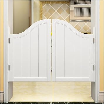 Interior Swinging Door Panel, Half Waist Cafe Door with Hinges,Kitchen Bathroom Hallway Barn Western Cafe Door, Bar Porch Entrance Counter Swinging Door for IndoorB,W70xH80cm27.55x31.49in