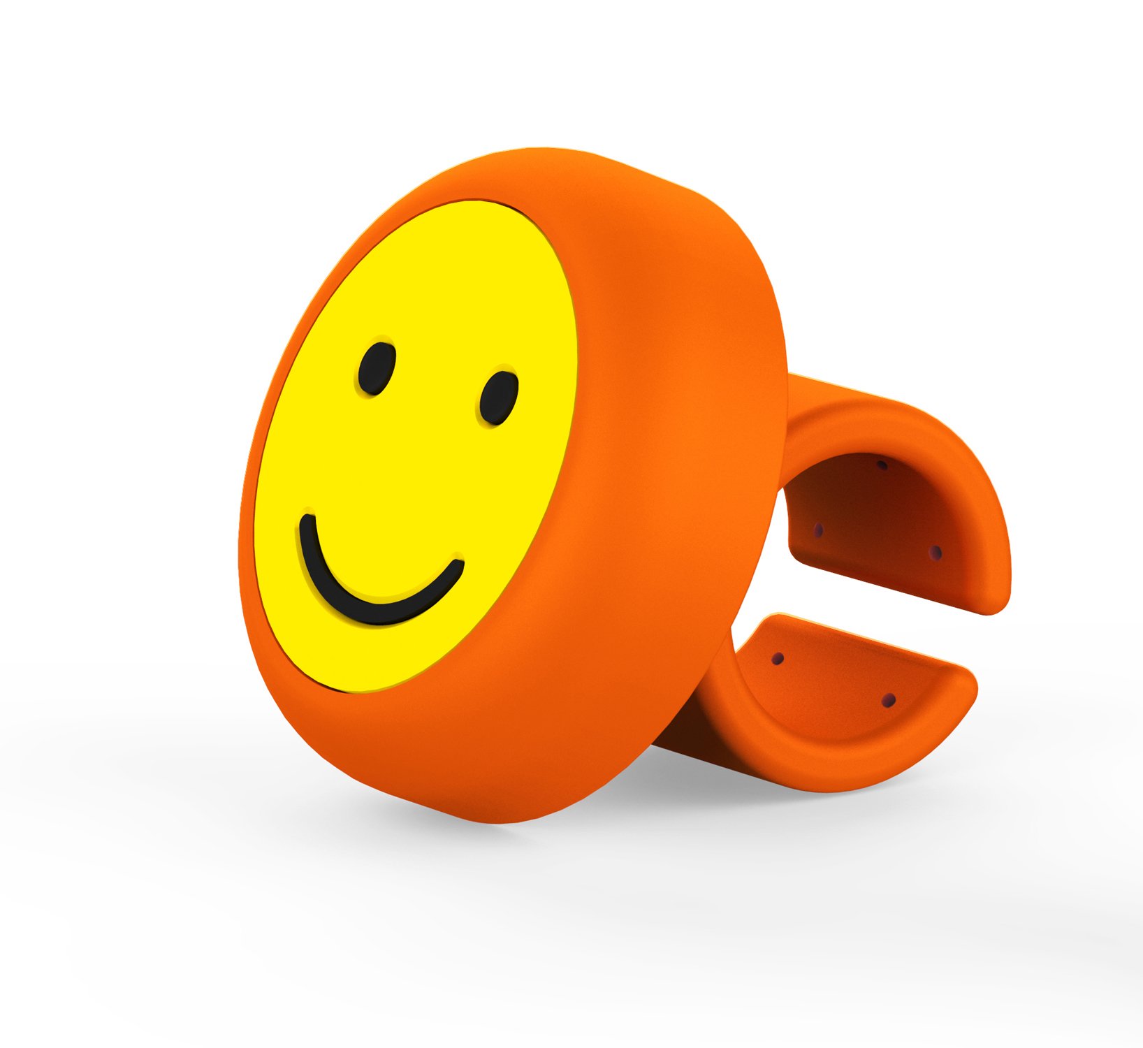 LIOKEN Steering Wheel Spinner Knob, Universal Silicone Power Handle Car Steering Wheel Knob, Steering Booster Ball, Easy installation for Car Vehicle (Yellow Smiling Face)