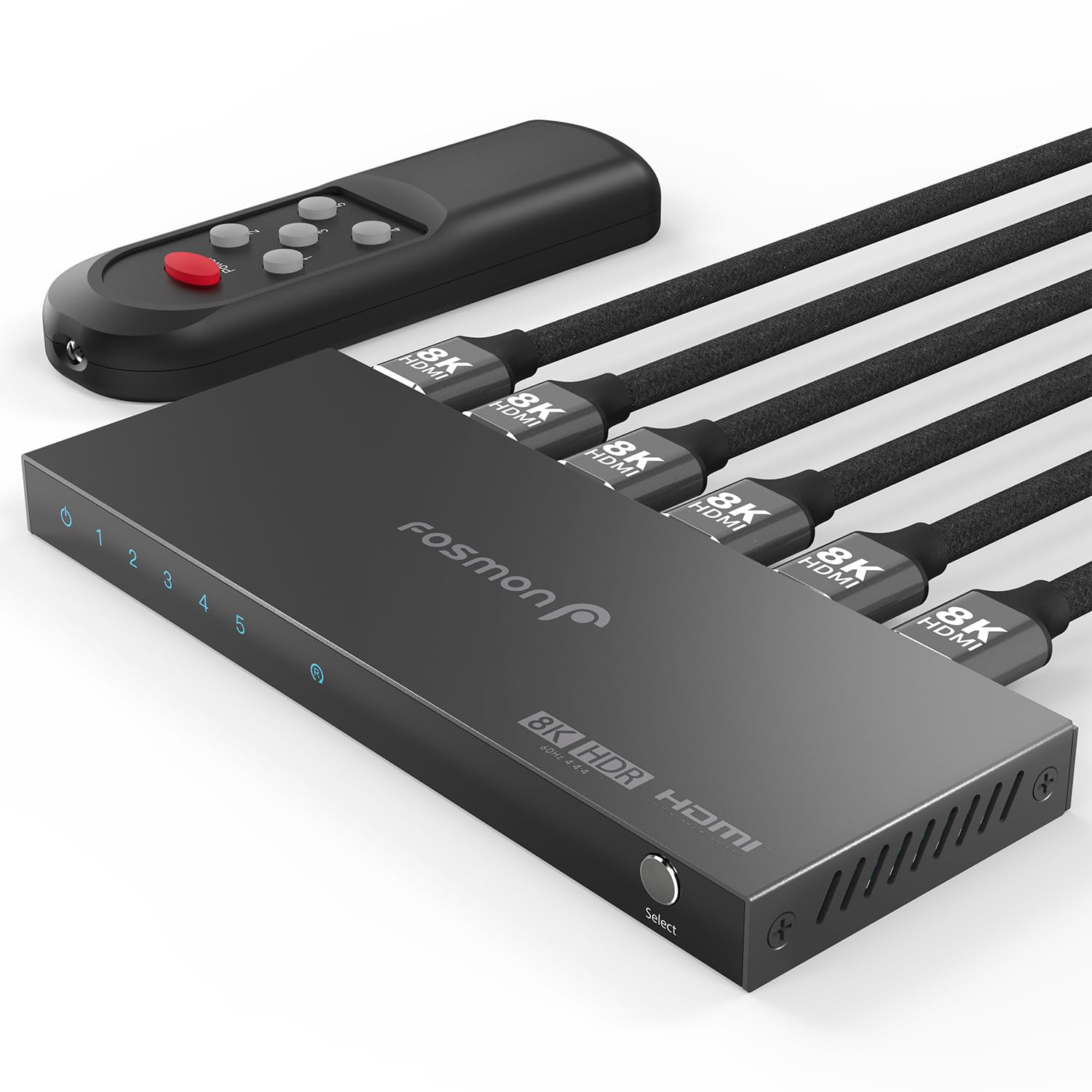 Amazon.com: Fosmon 5-Port HDMI 8K Switch with Remote, Support 8K