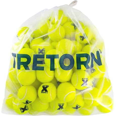 Micro-X Pressureless Tennis Balls: Revolutionize Your Court Game (Bag of 72)