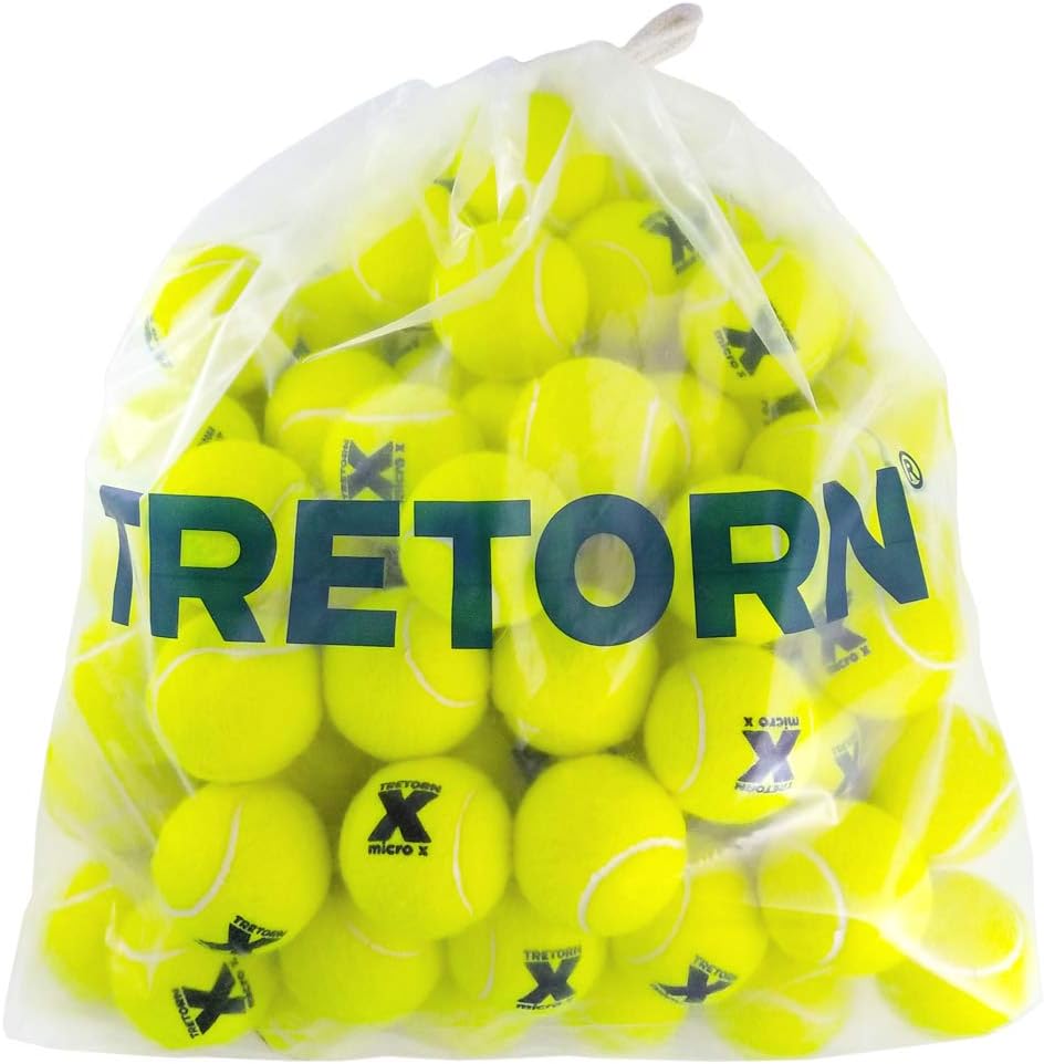 Tretorn Micro-X (Yellow) Pressureless Tennis Balls (Bag of 72 Balls)