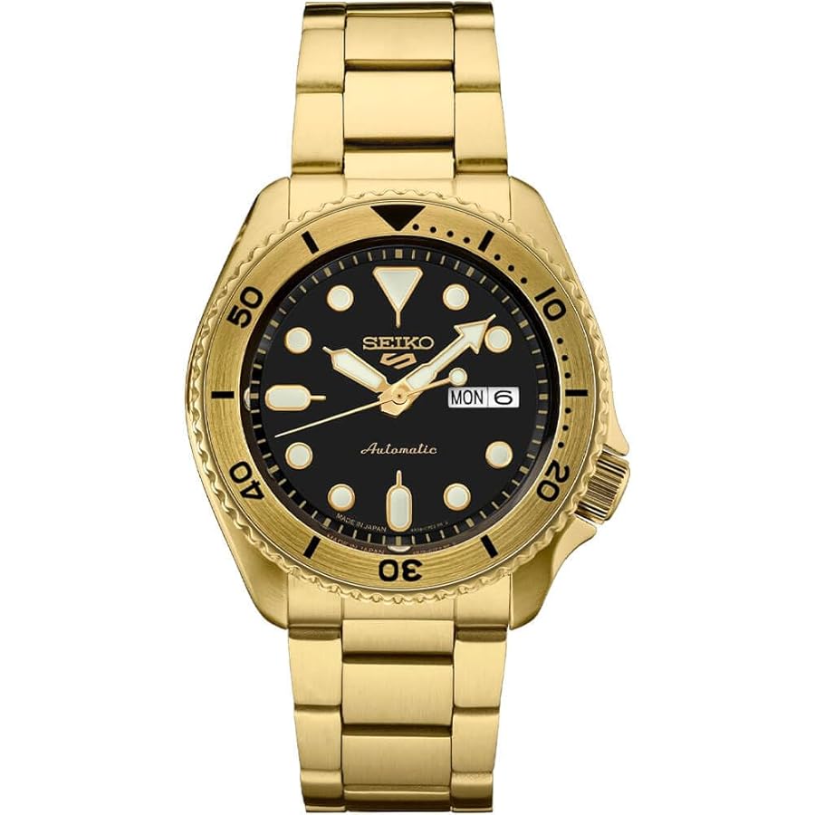 希少　SEIKO5　スポーツ　自動巻　裏スケ　ゴールド SEIKO/セイコー】 5スポーツ 7S36-02A0 裏スケルトン 腕時計 GP