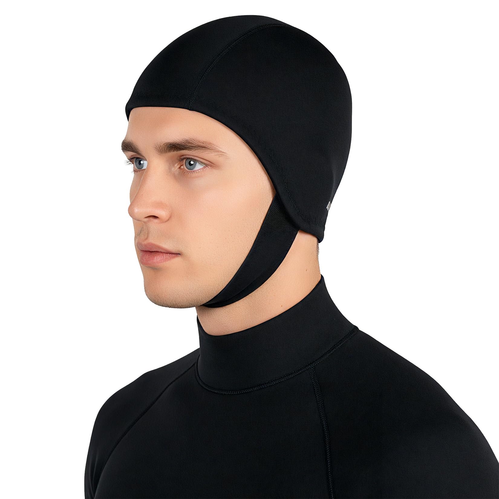 Bonnet de plongée Thermique en néoprène pour Homme et Femme avec mentonnières, Couvre-Chef de plongée de 3 mm pour Sports Nautiques, plongée avec Tuba, Kayak, Voile