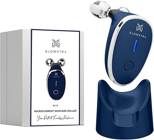 GLOWXTRA Rodillo de microcorriente premium masajeador facial y corporal 5 en 1 - Aprieta, rejuvenece, regalo con confianza - Innovación premium para